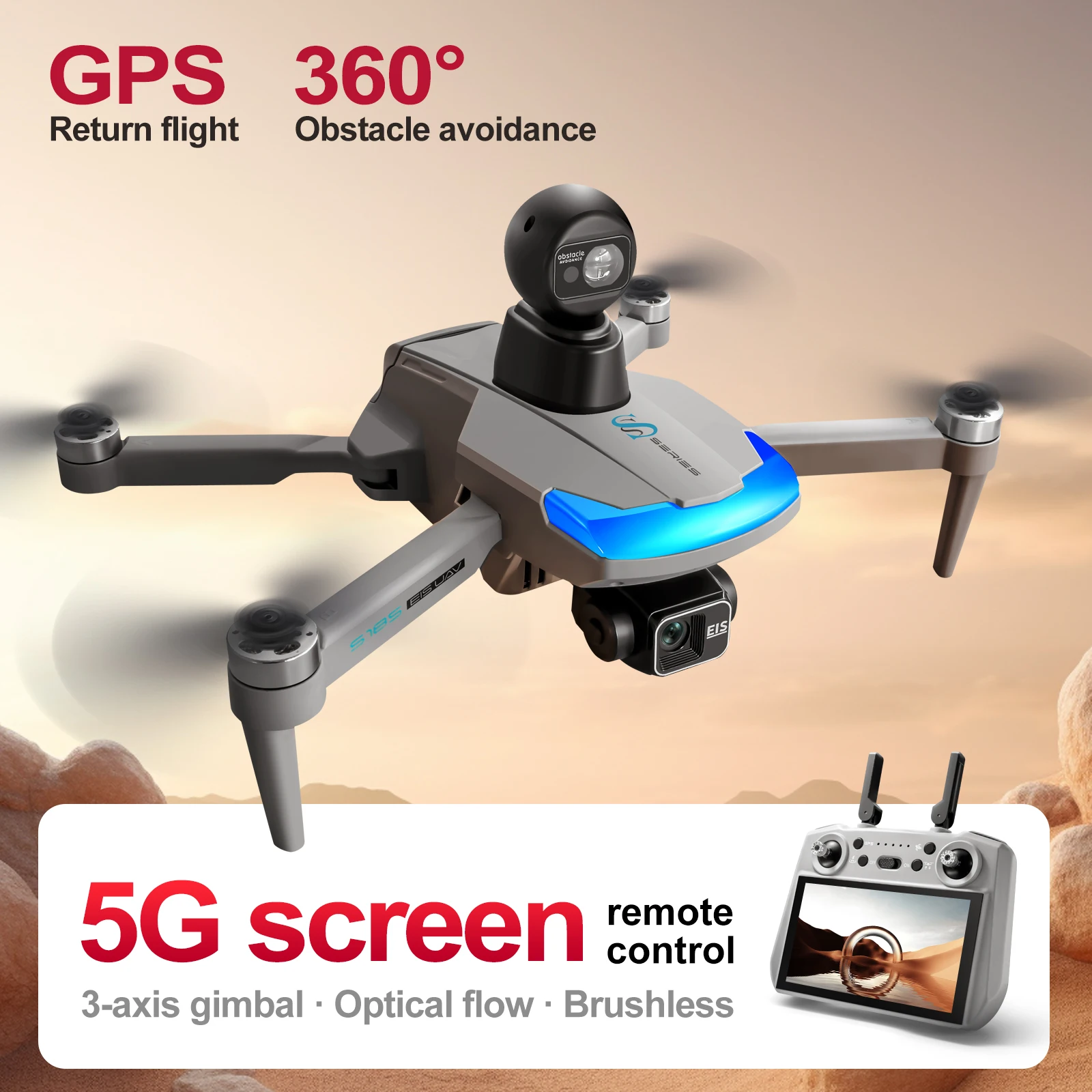 Drone Gps Mount - S185 Professional Drone 2.7K HD Dual