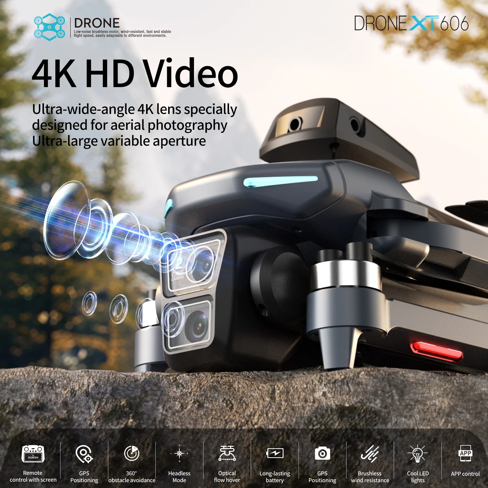 Original XT606 MAX GPS Drone 4 - đánh giá và giá Drone Gps Mount