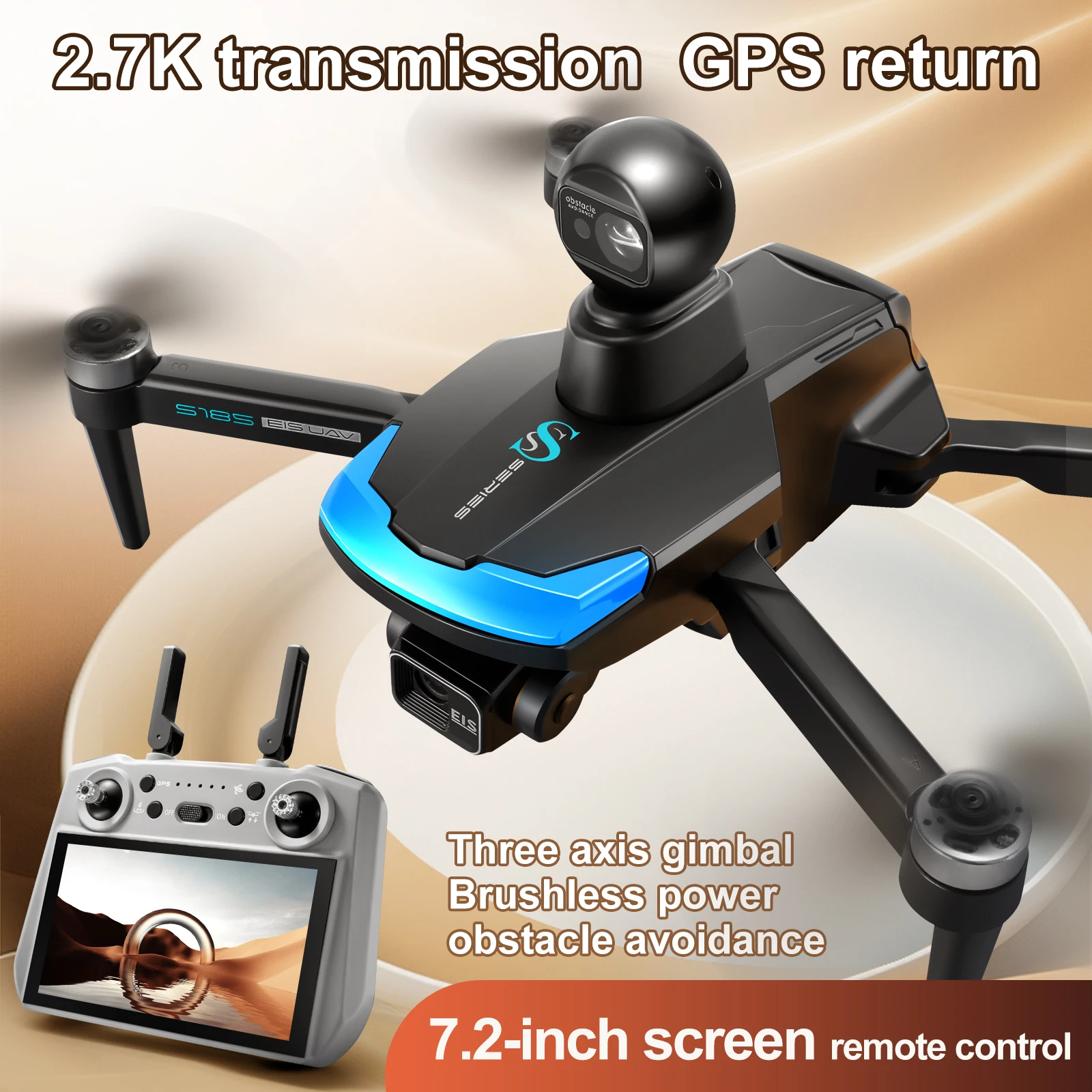 S185 Professional Drone 2.7K H - đánh giá và giá Drone Gps Mount