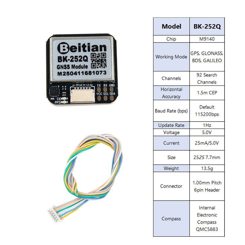Beitian BK-252Q GPS GNSS Modul - đánh giá và giá Drone Gps Module